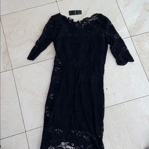 BEBE 2 part back dress